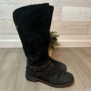 The North Face Bridgeton Waterproof Suede Boots Black Womens 8.5